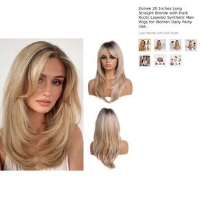 Long blonde fashion wig